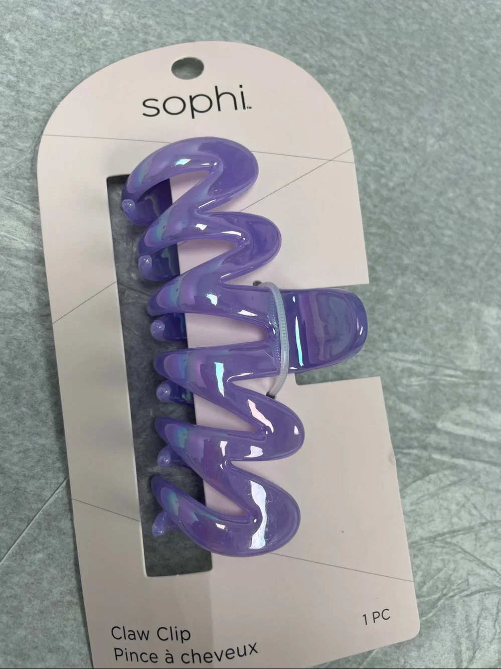 Sophi Purple Swirl Hair Claw Clip